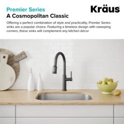 Kraus 15" Undermount Single Bowl 18 Gauge Stainless Steel Kitchen Sink -Kraus Sales Shop kbu16 03
