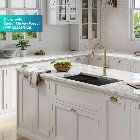 Kraus Bellucci 32" Undermount Single Basin Granite Composite Kitchen Sink with Basket Strainer, Cutting Board, and Drain Board 5 Kraus Bellucci 32" Undermount Single Basin Granite Composite Kitchen Sink with Basket Strainer, Cutting Board, and Drain Board - Image 3