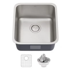 Kraus Dex 17" Undermount Single Bowl 16 Gauge Stainless Steel Kitchen Sink