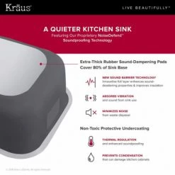 Kraus Kitchen Sink Package: Outlast MicroShield 32" Scratch Resistant Double Basin Undermount Kitchen Sink and Oletto Pull Down Kitchen Faucet 12 Kraus Kitchen Sink Package: Outlast MicroShield 32" Scratch Resistant Double Basin Undermount Kitchen Sink and Oletto Pull Down Kitchen Faucet -Kraus Sales Shop kraus kbu24e kpf 2620 outlast microshield info 160
