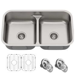 Kraus Premier 32" Undermount Double Basin Stainless Steel Kitchen Sink