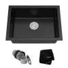 Kraus 24" Single Basin Dual Mount (Drop In or Undermount) Granite Composite Kitchen Sink 1 Kraus 24" Single Basin Dual Mount (Drop In or Undermount) Granite Composite Kitchen Sink -Kraus Sales Shop kraus kgd 410b 4183771
