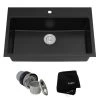 Kraus 30-3/4" Single Basin Dual Mount (Drop In or Undermount) Granite Composite Kitchen Sink -Kraus Sales Shop kraus kgd 412b 4183771
