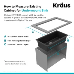 Kraus Quarza 30-1/2" Undermount Single Basin Granite Kitchen Sink with Basket Strainer and Garbage Disposal 13 Kraus Quarza 30-1/2" Undermount Single Basin Granite Kitchen Sink with Basket Strainer and Garbage Disposal -Kraus Sales Shop kraus kgu 413 100 75mb alternate view 105
