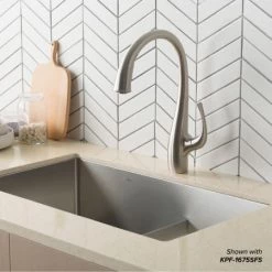 Kraus Standart PRO 32" Undermount Double Basin Stainless Steel Kitchen Sink with Basin Rack, Basket Strainer, Garbage Disposal, and NoiseDefend Technology -Kraus Sales Shop kraus khu103 32 100 75mb alternate view 201