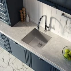 Kraus Pax 18-1/2" Single Basin 18 Gauge Stainless Steel Kitchen Sink for Undermount Installations with NoiseDefend Technology and Pax Zero-Radius Corners -Kraus Sales Shop kraus khu19 alternate image 942