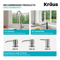 Kraus Kore 32-7/8" Farmhouse Single Basin Stainless Steel Kitchen Sink with Basin Rack, Basket Strainer, Cutting Board, and Drain Board 11 Kraus Kore 32-7/8" Farmhouse Single Basin Stainless Steel Kitchen Sink with Basin Rack, Basket Strainer, Cutting Board, and Drain Board -Kraus Sales Shop kraus kwf410 33 alternate 75