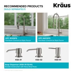Kraus Kore 27" Undermount Single Basin Stainless Steel Kitchen Sink - Basin Rack, Strainer, Cutting Board, and Drainboard Included -Kraus Sales Shop kraus kwu110 27 alternate 77