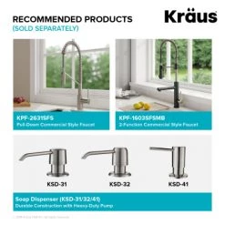 Kraus Kore 33" Undermount Double Basin Stainless Steel Kitchen Sink - Basin Rack, Strainer, Cutting Board, and Drying Mat Included -Kraus Sales Shop kraus kwu112 33 alternate 81