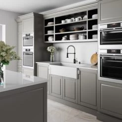 Vigo ALL-IN-ONE 36" Farmhouse Single Basin Matte Stone™ Kitchen Sink with Edison Stainless Steel / Matte Black Single Hole 1.8 GPM Kitchen Faucet, Soap Dispenser, Basket Strainer and Cutting Board Included 12 Vigo ALL-IN-ONE 36" Farmhouse Single Basin Matte Stone™ Kitchen Sink with Edison Stainless Steel / Matte Black Single Hole 1.8 GPM Kitchen Faucet, Soap Dispenser, Basket Strainer and Cutting Board Included -Kraus Sales Shop vigo vg15504 alternate image 207