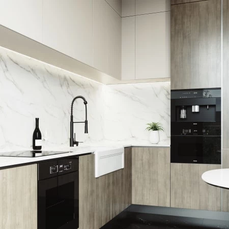 Vigo Matte Stone 33" Farmhouse Single Basin Matte Stone™ Kitchen Sink with Faucet , Soap Dispenser, Basket Strainer, and Cutting Board 6 Vigo Matte Stone 33" Farmhouse Single Basin Matte Stone™ Kitchen Sink with Faucet , Soap Dispenser, Basket Strainer, and Cutting Board - Image 4