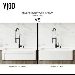 Vigo Matte Stone 33" Farmhouse Single Basin Matte Stone™ Kitchen Sink with Faucet , Soap Dispenser, Basket Strainer, and Cutting Board 10 Vigo Matte Stone 33" Farmhouse Single Basin Matte Stone™ Kitchen Sink with Faucet , Soap Dispenser, Basket Strainer, and Cutting Board -Kraus Sales Shop vigo vg15787 alternate image 80