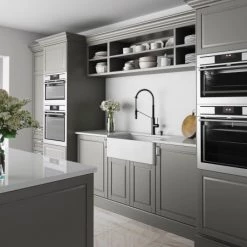 Vigo Matte Stone™ 30" Farmhouse Single Basin Kitchen Sink with Basket Strainer and Cutting Board -Kraus Sales Shop vigo vgra3018fl alternate image 163