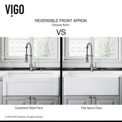 Vigo 30" Farmhouse Single Basin Matte Stone™ Kitchen Sink -Kraus Sales Shop vigo vgra3018sl alternate image 165