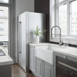 Vigo 30" Farmhouse Single Basin Matte Stone™ Kitchen Sink -Kraus Sales Shop vigo vgra3018sl alternate image 232