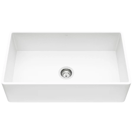 Vigo Matte Stone™ 33" Farmhouse Single Basin Kitchen Sink with Basket Strainer and Cutting Board 3 Vigo Matte Stone™ 33" Farmhouse Single Basin Kitchen Sink with Basket Strainer and Cutting Board