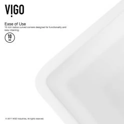 Vigo 33" Farmhouse Single Basin Matte Stone™ Kitchen Sink -Kraus Sales Shop vigo vgra3318sl ease of use 1078
