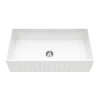 Vigo 36" Single Basin Deck Mounted Matte Stone™ Kitchen Sink with Cutting Board and Basket Strainer -Kraus Sales Shop vigo vgra3618cs 7122614