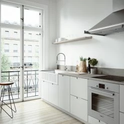 Vigo 36" Single Basin Deck Mounted Matte Stone™ Kitchen Sink with Cutting Board and Basket Strainer -Kraus Sales Shop vigo vgra3618cs alternate image 254