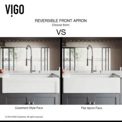 Vigo 36" Farmhouse Single Basin Matte Stone™ Kitchen Sink -Kraus Sales Shop vigo vgra3618sl alternate image 191