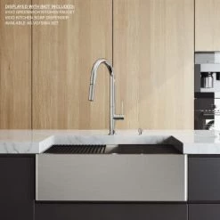 Vigo Oxford 30" Farmhouse Single Basin Stainless Steel Kitchen Sink with Basin Rack, Basket Strainer, and Cutting Board 11 Vigo Oxford 30" Farmhouse Single Basin Stainless Steel Kitchen Sink with Basin Rack, Basket Strainer, and Cutting Board -Kraus Sales Shop vigo vgs3020fa alternate image 29